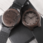 Wooden Gift Watch for Husband, Engraved Message on Wooden Watch, Anniversary Gift for Him, To husband from Wife gift Watch