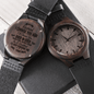 To My Husband Gift Watch, Men's Engraved Wooden Watch, Anniversary Gift Watch, Birthday Gifts for Him, Father' Day Gifts