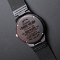 To My Husband Gift Watch, Men's Engraved Wooden Watch, Anniversary Gift Watch, Birthday Gifts for Him, Father' Day Gifts