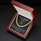 Cuban Link Chain Necklace, 14K Yellow Gold Over Stainless Steel