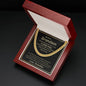Cuban Link Chain Necklace, 14K Yellow Gold Over Stainless Steel