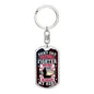 Army Dad provider encourager my hero Dog Tag Key Chain for Dad