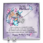 To My Mother Necklace, Mothers Day Gift Necklace Love Knot Earring & Necklace Set
