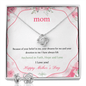 Message Card Mother's Day, Love Knot Earring & Necklace Set