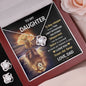 To My Daughter Gift Necklace And Earring Set / To Daughter From Dad Love Knot Necklace and Earrings