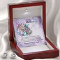 To My Mother Necklace, Mothers Day Gift Necklace Love Knot Earring & Necklace Set