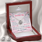 To My Wonderful Mom Love Knot Earring & Necklace Set