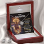 To My Daughter Gift Necklace And Earring Set / To Daughter From Dad Love Knot Necklace and Earrings