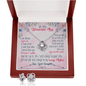 To My Wonderful Mom Love Knot Earring & Necklace Set