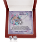 To My Mother Necklace, Mothers Day Gift Necklace Love Knot Earring & Necklace Set