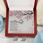 To My Other Mother Gift Necklace, Love Knot Earring & Necklace Set