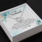 To My Soulmate Message Card Necklace, Gift Necklace for Wife, Gift Necklace for Girlfriend