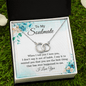 To My Soulmate Message Card Necklace, Gift Necklace for Wife, Gift Necklace for Girlfriend