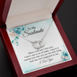 To My Soulmate Message Card Necklace, Gift Necklace for Wife, Gift Necklace for Girlfriend