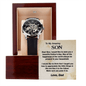 To My Amazing Son Gift Watch, Openwork Watch for Son, Father's Day Gift Watch with Message Card from Dad, Father's Day Gift To Son from Father