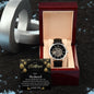 To My Husband Gift Watch with Christmas Message / Openwork Watch for Husband