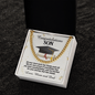 Cuban Link Chain For Son, Class Of 2023 Graduation Gift for Son, Message Card Jewelry For Him, High School Graduation Gift for Son, College Graduation Gift from Mom and Dad