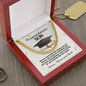 Cuban Link Chain For Son, Class Of 2023 Graduation Gift for Son, Message Card Jewelry For Him, High School Graduation Gift for Son, College Graduation Gift from Mom and Dad