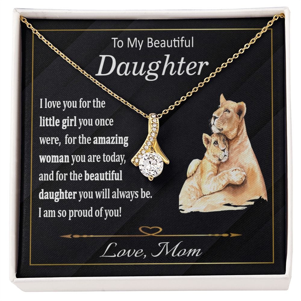 To My Daughter Necklace from Mom