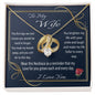 To My Wife Gift Necklace from Husband, Alluring Beauty Necklace with Message Card