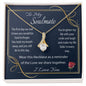 To My Soulmate Gift Necklace, Alluring Beauty Necklace with Meaningful Message Card