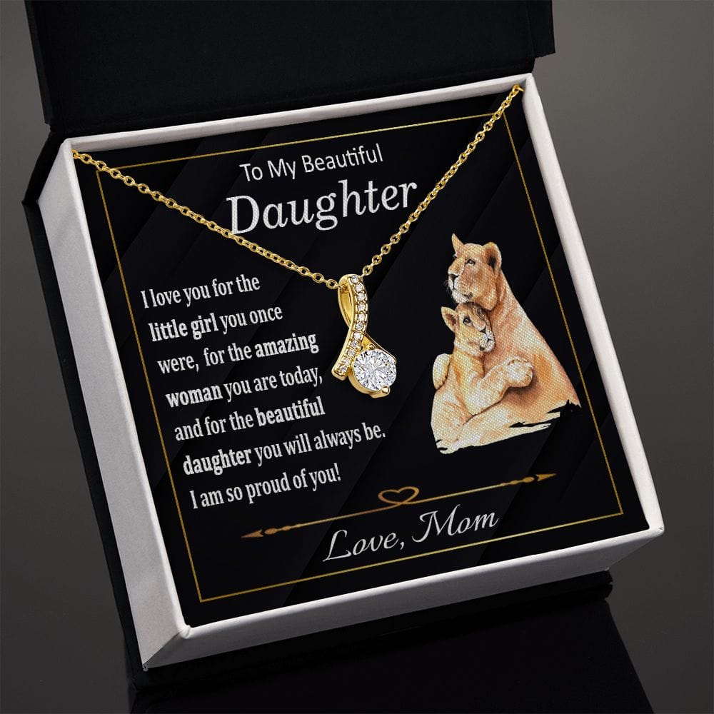 To My Daughter Necklace from Mom