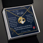 To My Wife Gift Necklace from Husband, Alluring Beauty Necklace with Message Card