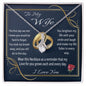 To My Wife Gift Necklace from Husband, Alluring Beauty Necklace with Message Card