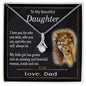 To My Beautiful Daughter Necklace from Dad / Alluring Beauty Pendant / To My Daughter Gift