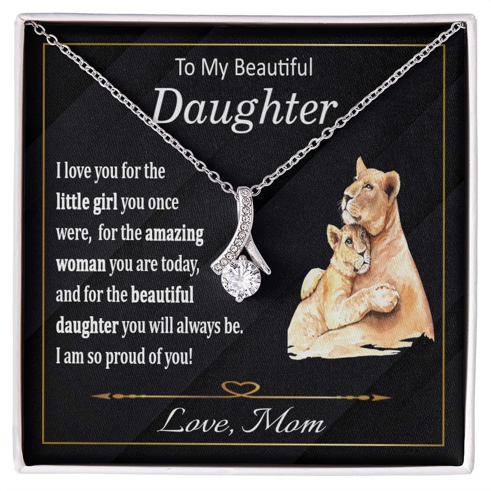 To My Daughter Necklace from Mom