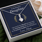 To My Beautiful Daughter Necklace from Mom, To My Daughter