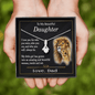 To My Beautiful Daughter Necklace from Dad / Alluring Beauty Pendant / To My Daughter Gift
