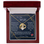 To My Wife Gift Necklace from Husband, Alluring Beauty Necklace with Message Card