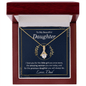 To My Beautiful Daughter Necklace from Dad, To My Daughter