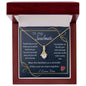 To My Soulmate Gift Necklace, Alluring Beauty Necklace with Meaningful Message Card