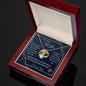 To My Wife Gift Necklace from Husband, Alluring Beauty Necklace with Message Card
