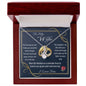 To My Wife Gift Necklace from Husband, Alluring Beauty Necklace with Message Card