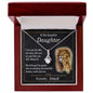 To My Beautiful Daughter Necklace from Dad / Alluring Beauty Pendant / To My Daughter Gift