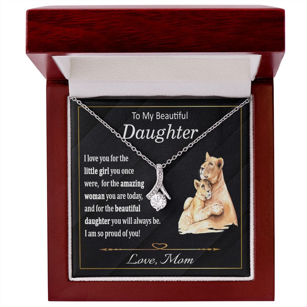 To My Daughter Necklace from Mom