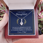 To My Beautiful Daughter Necklace from Dad, To My Daughter