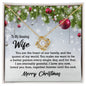 To My Amazing Wife Christmas Themed Gift Necklace / Love Knot Necklace for Wife