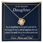 To Our beautiful Daughter Necklace / To My Daughter