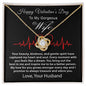 Happy Valentine's Day To My Wife Love Knot Necklace