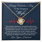 Valentine's Day Gift Necklace for Wife, To My Wife Love Knot Necklace