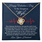 Valentine's Day Gift Necklace for Wife, To My Wife Love Knot Necklace