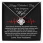 Happy Valentine's Day To My Wife Love Knot Necklace