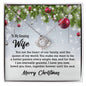 To My Amazing Wife Christmas Themed Gift Necklace / Love Knot Necklace for Wife