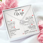 To My Wife Love Knot Necklace, When I tell You I Love You