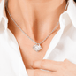 To Our Beautiful Daughter Love Knot Pendant Necklace from Mom and Dad