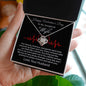 Happy Valentine's Day To My Wife Love Knot Necklace